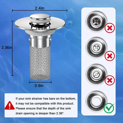 3-in-1 Kitchen & Bathroom Sink Stopper