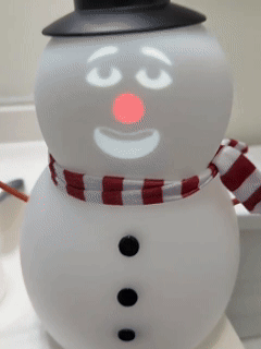 ⛄️ Talking Animated Blink Snowman with Built in Projector & Speaker Plug'n Play🎄
