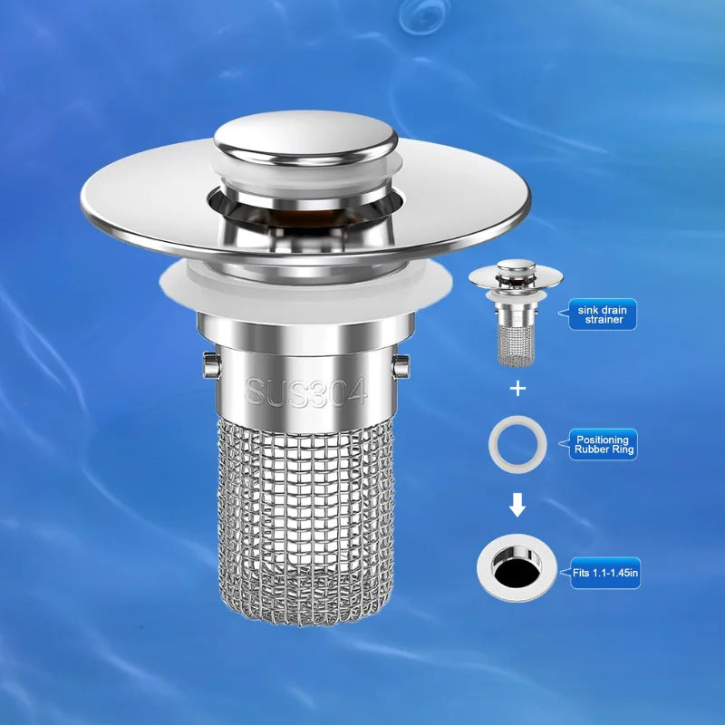 3-in-1 Kitchen & Bathroom Sink Stopper